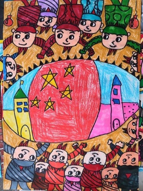 江东中心小学举行"庆祝新中国成立70周年,争做新时代好少年"元旦写字