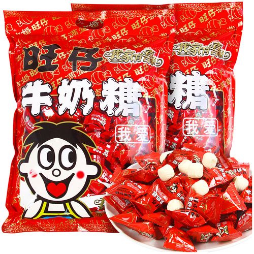 旺仔牛奶糖旺旺原味奶糖散装过年糖果休闲零食糖果