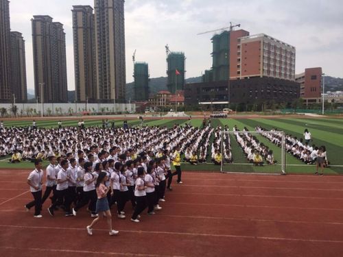 长乐一中首占校区第一届跑操比赛