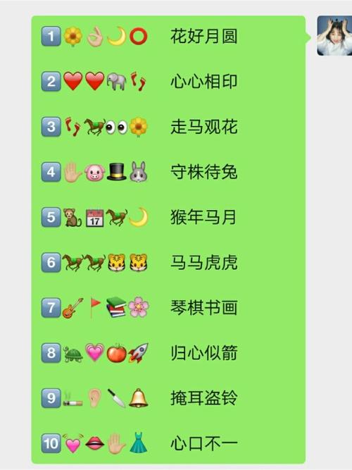 表情猜成语