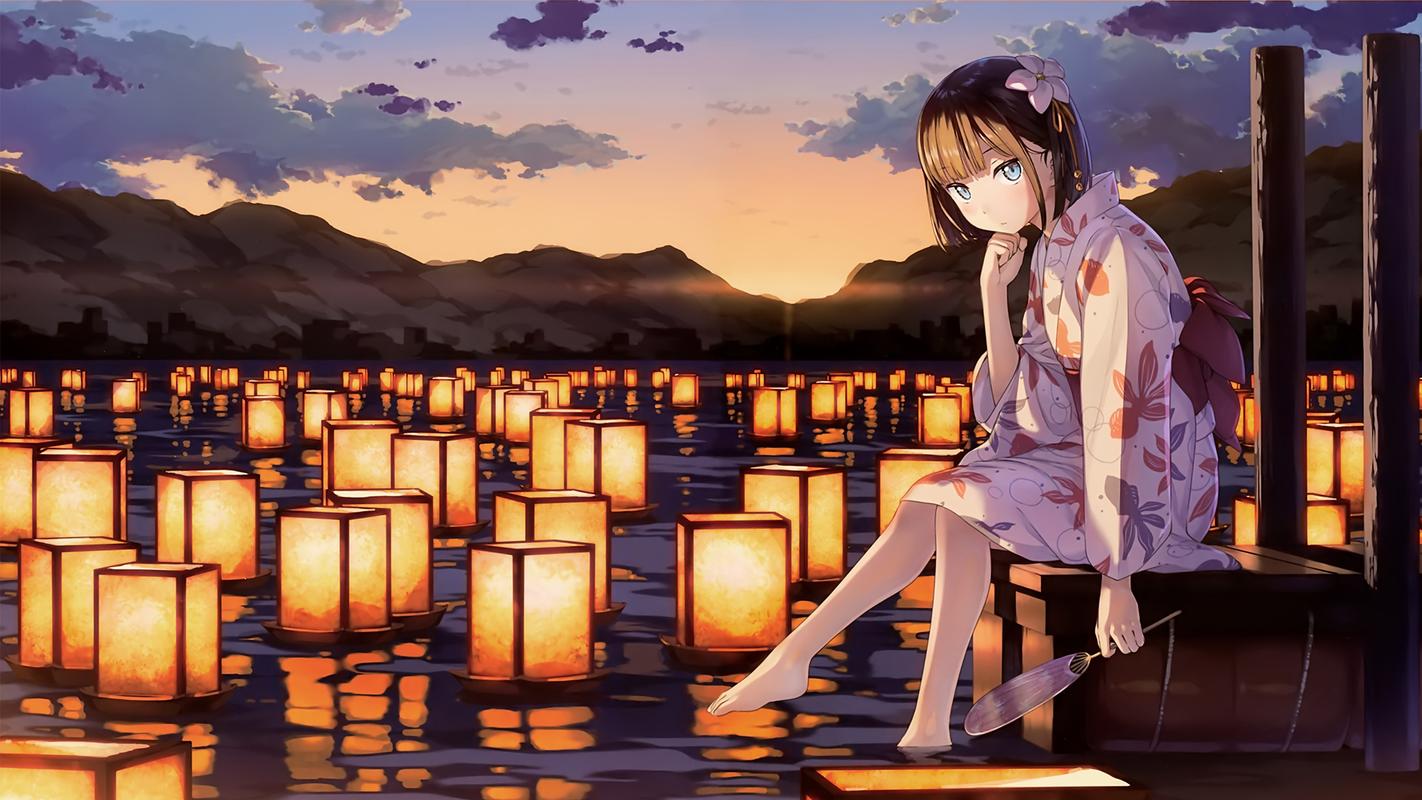 高清唯美动漫妹子电脑桌面壁纸