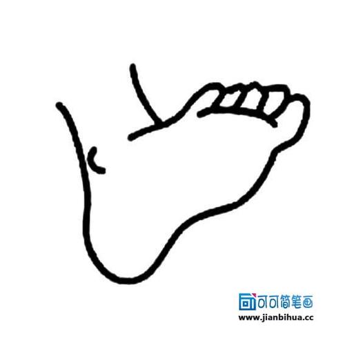 脚的简笔画图片