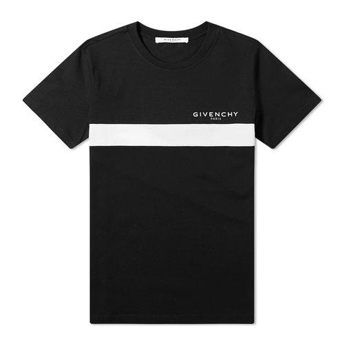 givenchy(纪梵希) 黑色棉质logo印花男士短袖t恤 xl
