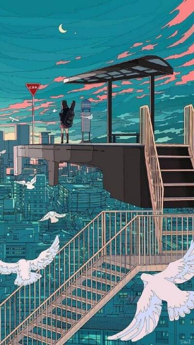 插画 壁纸 toko