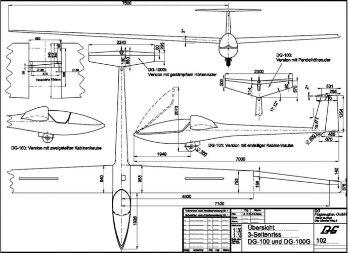 无忧文档 所有分类 工程科技 交通运输 航模飞机图纸精品2:滑翔机(共