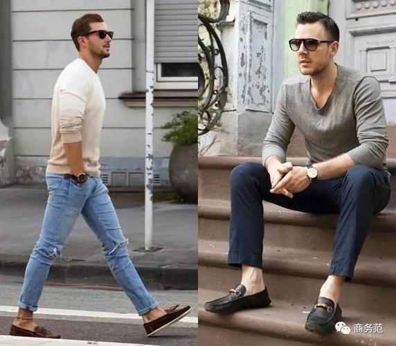 长袖衫,牛仔裤搭配乐福鞋也魅力十足,给人一种居家好男人式的亲和力.