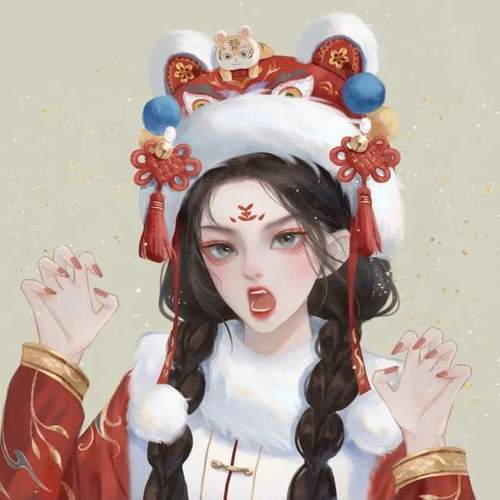 超美2022新年喜庆情侣头像男生头像女生头像