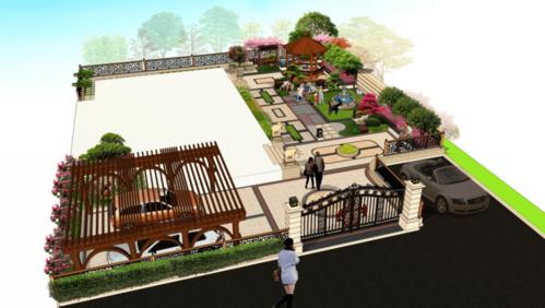 最新整理别墅庭院花园设计合集,内含全套方案,cad图纸,su模型,实景图