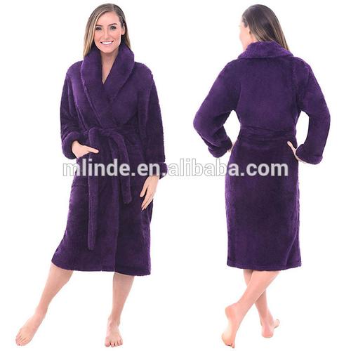 women"s soft premium plush shawl collar cashmere robe lounge