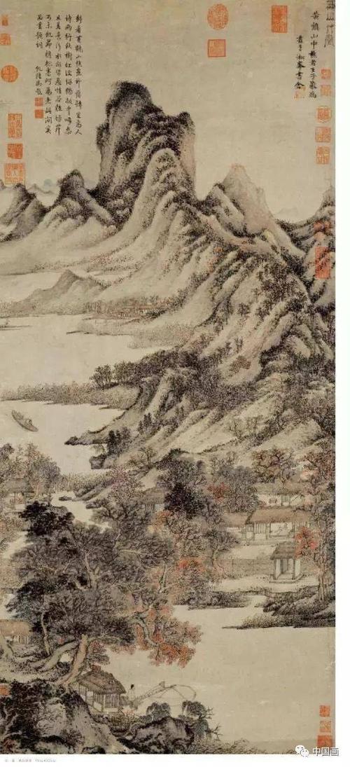 【书画收藏】元代四大家山水画分享