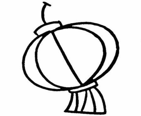 灯笼简笔画:灯笼花只为您绽放