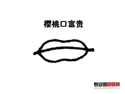 樱桃口面相图解