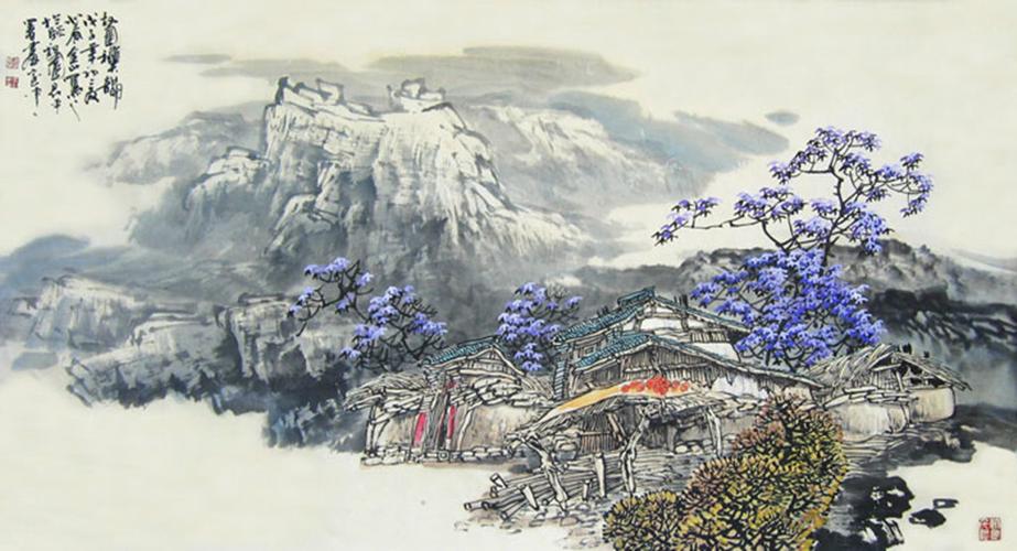 国画家李金山现代山水作品(2