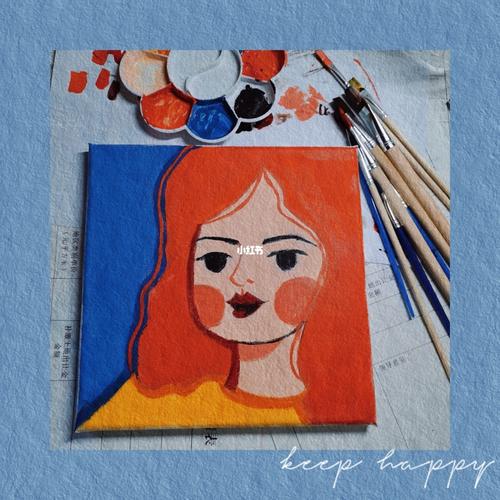 【今日练手】水粉画入门级人物色彩画_水粉画_油画_文化_绘画