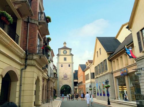 广州花都九龙湖欧洲小镇美景欣赏