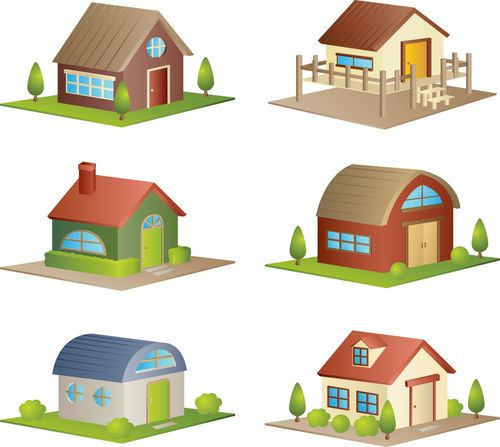 关键词:六种平房房屋建筑模型,六种平房房屋建筑模型模板下载,六种