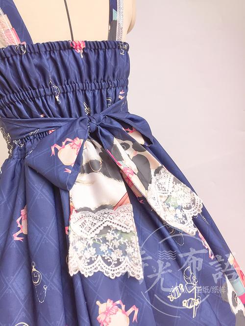 lolita开襟jsk纸样少女儿童洛丽塔裙子牛皮纸样板时光布语sgbya78