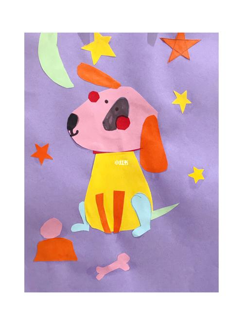 儿童动物拼贴画_美术_儿童创意美术_文化_绘画