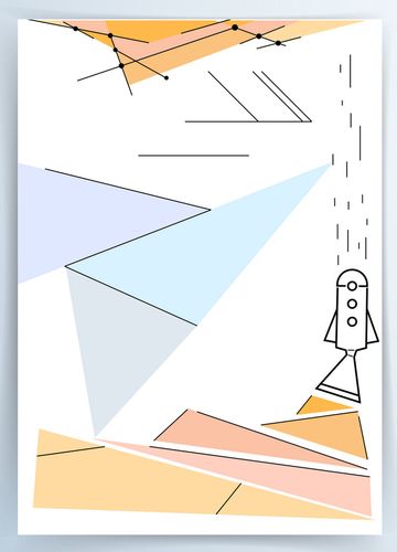 简约手绘科技海报背景素材