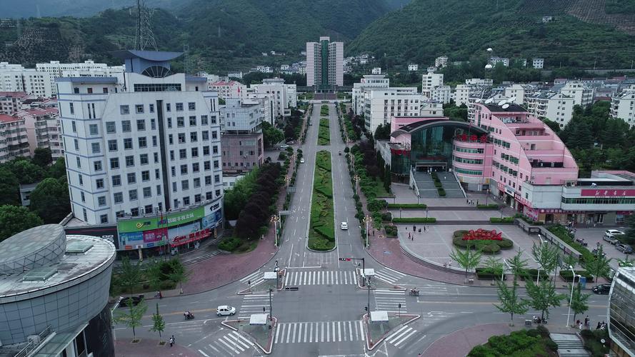 宜昌兴山县航拍昭君故里4k