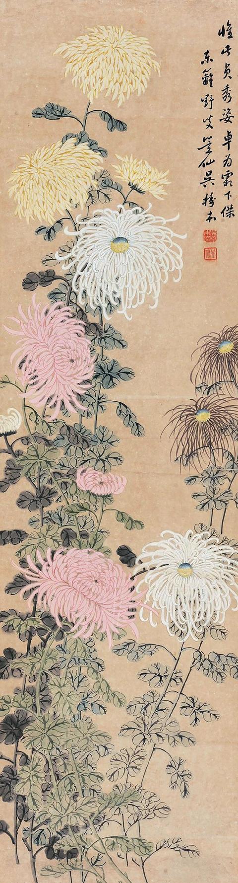 他是"海派三菊"之一,他画的菊花迷醉了秋天!