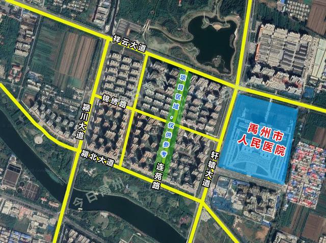 新建项目建设地:许昌市-禹州市-禹州市连苑路,北起祥云大道,南至颍北