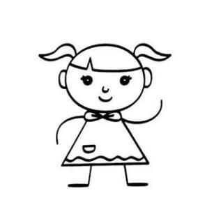 小女孩帽子简笔画集