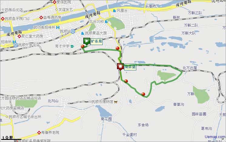 抚顺27路公交线路图