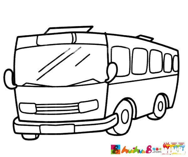 公共汽车简笔画的简单画法