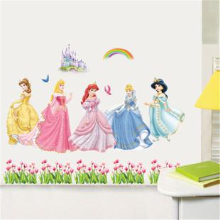 可移除墙贴儿童房幼儿园装饰贴纸创意装饰贴画白雪公主一件代发