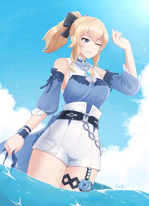 原神壁纸q版万叶钟离性转萝莉卢姥爷化身御姐泳装刻晴汉服胡桃泳装