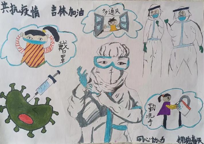 童心协力拥抱春天青少年抗击疫情主题作品征集活动作品展示洮北专场