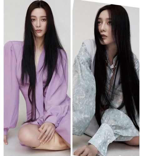 范冰冰造型照曝光,一头黑长直发恬静温柔,眼神充满故事让人折服