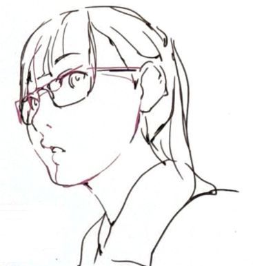 教你绘制戴眼镜人物的画法