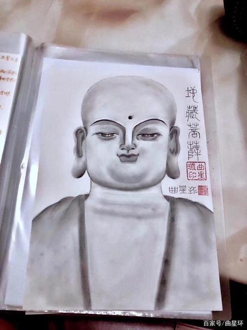 曲星环绘画艺术作品欣赏(第七章地藏王菩萨专属篇)