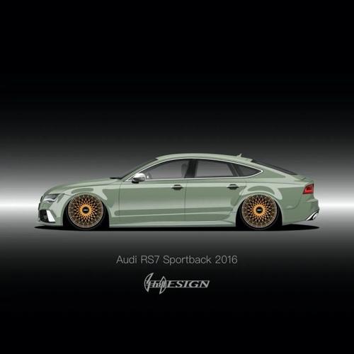 蛇皮袋绿分外潮,东北棉裤别样红.2016款奥迪rs7改装