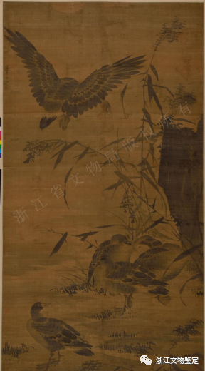 每日一见|汪肇 《芦雁图轴》