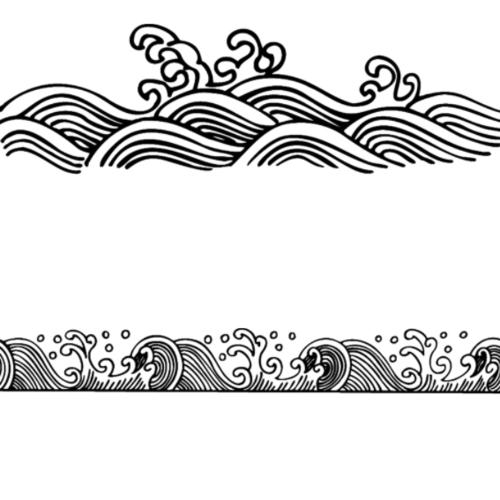 传统绘画中的波浪笔刷(abr,psd源文件)