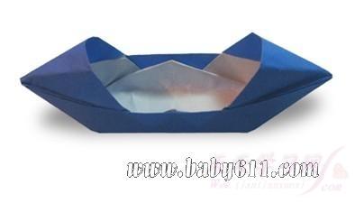 儿童手工折纸带篷子的小船 教学设计 - 纸制品-28kb