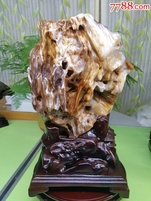 特价树化玉摆件厅堂风水木化石奇石镇宅转运硅化木观赏石