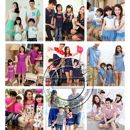 2016新款/儿童摄影服装 影楼亲子主题写真服饰全家福一家四口拍照