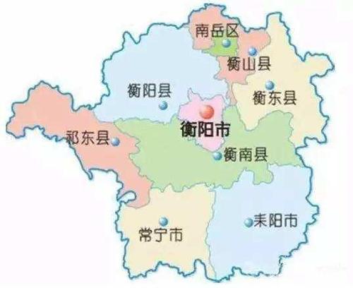 衡阳市各县,城区面积排名,最大是耒阳,最小是南岳,你