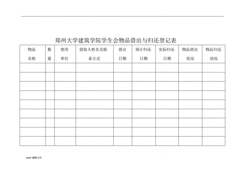 物品借出与归还 登记表.pdf 16页
