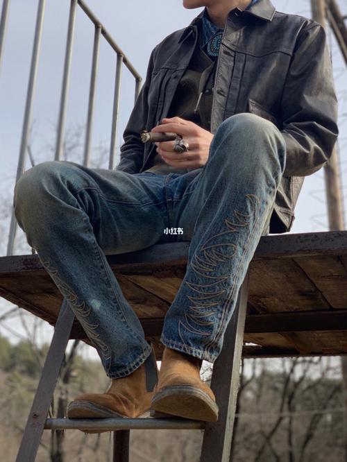 ootd|男生美式复古穿搭 rrl西部风搭配_穿搭_复古_ootd_皮衣_polo怎么