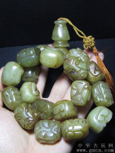 老黄玉雕十八罗汉手串 - 中华古玩网 - 古董收藏,古玩收藏,古玩鉴定