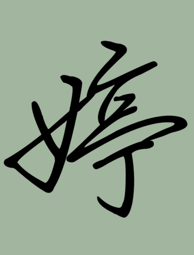 婷的楷书,草书,行书的书法写法