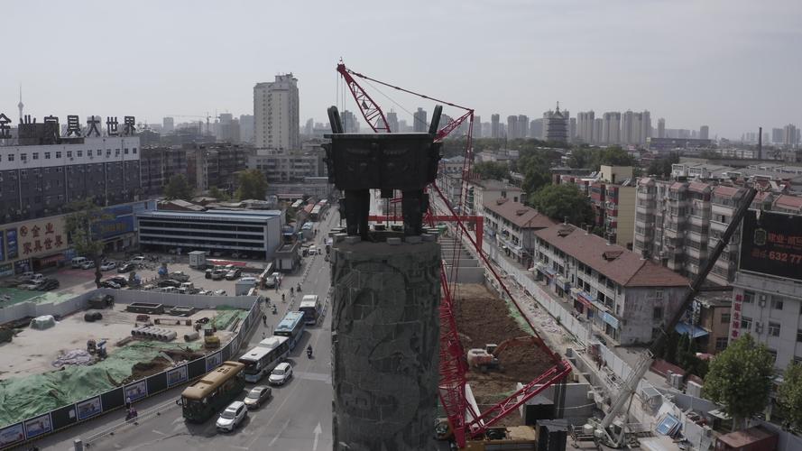 4k-log洛阳九龙鼎航拍在建地铁_3840x2160_高清视频素材下载(编号