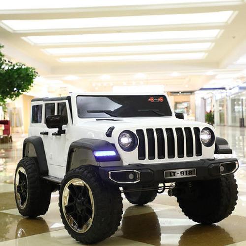厂牌直营新款牧马人电动车四驱遥控四轮小汽车可坐号越野车儿童玩具车