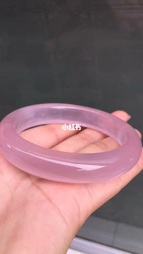 天然粉晶手镯_手镯_时尚_配饰