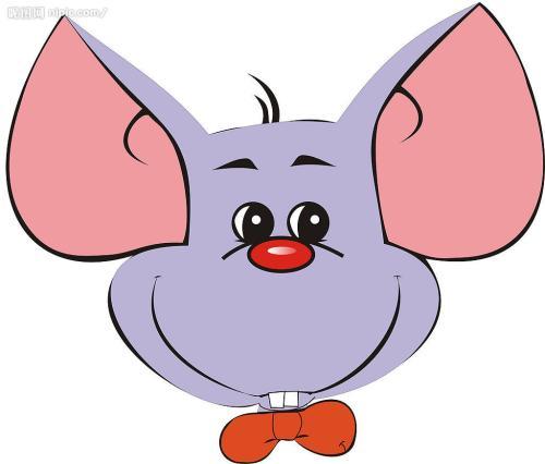 卡通老鼠头饰简笔画发饰简笔画彩色老鼠头饰简笔画图片小老鼠简笔画